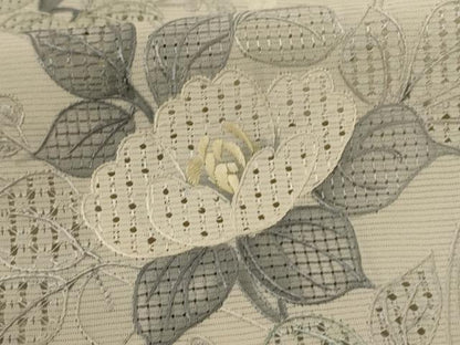 平和屋着物＊夏物　中国三大刺繍　汕頭刺繍　スワトウ刺繍　訪問着　絽　草花文　正絹　逸品　未使用　AABE7418jd