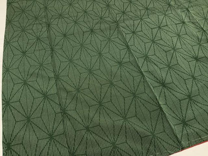 平和屋着物●お召　麻の葉文様　正絹　逸品　未使用　AABE8127ph