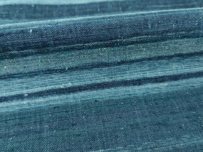 平和屋着物●郡上紬　草木染　横段文　正絹　逸品　AABE7590ck
