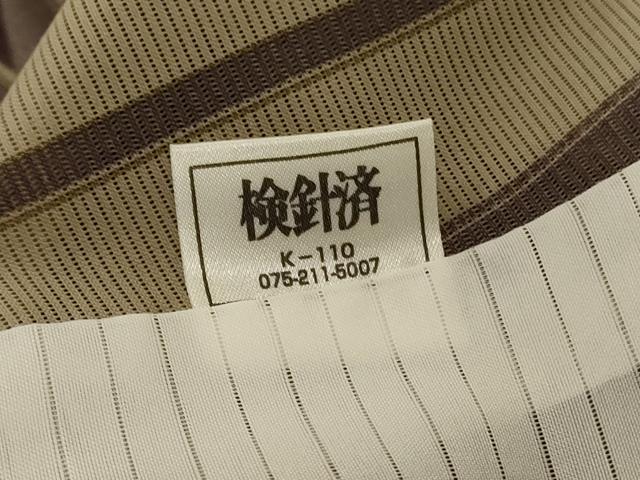 平和屋着物＊夏物 小紋 絽 幾何学文様 正絹 逸品 AABE7454jd