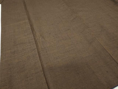 平和屋着物●男性　紬　憲法茶色　正絹　逸品　DABA4096az