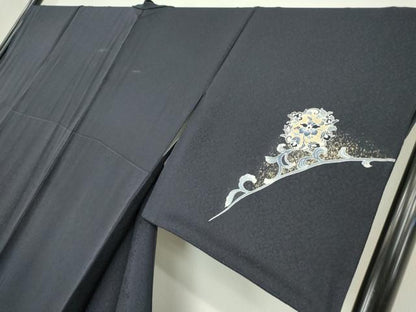 平和屋着物●訪問着 刺繍 正倉院花文 金銀彩 京都きもの友禅扱い 正絹 逸品 DABA4205az