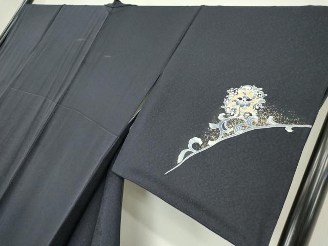 平和屋着物●訪問着 刺繍 正倉院花文 金銀彩 京都きもの友禅扱い 正絹 逸品 DABA4205az