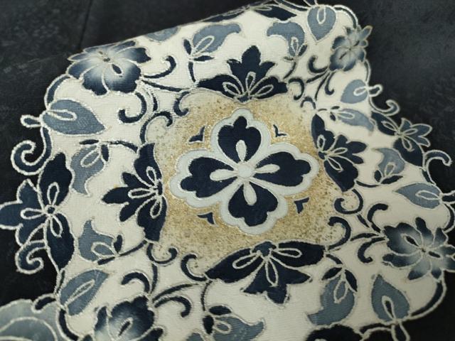 平和屋着物●訪問着 刺繍 正倉院花文 金銀彩 京都きもの友禅扱い 正絹 逸品 DABA4205az