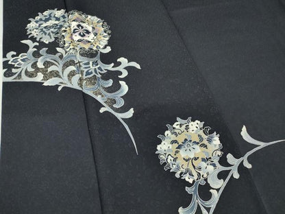 平和屋着物●訪問着 刺繍 正倉院花文 金銀彩 京都きもの友禅扱い 正絹 逸品 DABA4205az