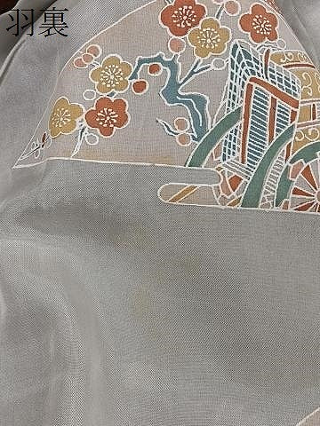 平和屋着物＃中国三大刺繍 スワトウ刺繍 総刺繍 道行コート 花丸地紋 葡萄茶色 正絹 逸品 CABB5485ua