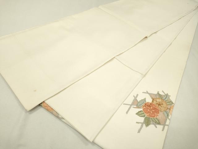 平和屋着物▼中国三大刺繍 スワトウ刺繍 汕頭刺繍 相良刺繍 総刺繍 太鼓柄袋帯 籠目花文 正絹 逸品 DAAZ6997fe