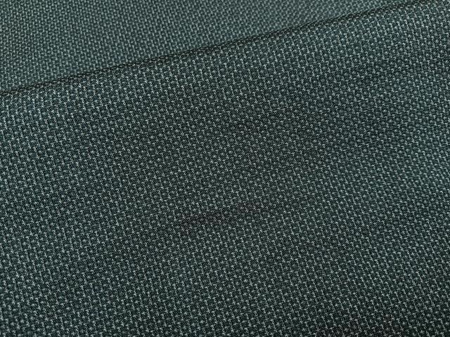 平和屋着物●男性　お召　アンサンブル　亀甲柄　キングサイズ　正絹　逸品　AABE8923ph