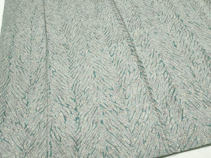 平和屋着物●訪問着　杢目絞り　草花文　　正絹　逸品　CABB6948th