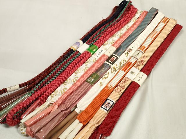 平和屋着物●和装小物 帯締め10本セット 礼装用 組紐 高麗組 笹浪組 金糸 逸品 未使用 DABA7530zzz