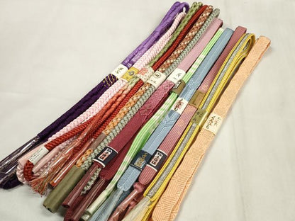 平和屋着物●和装小物 帯締め10本セット 手組紐 組紐 高麗組 鴨川組 金銀糸 逸品 未使用 DABA7529zzz