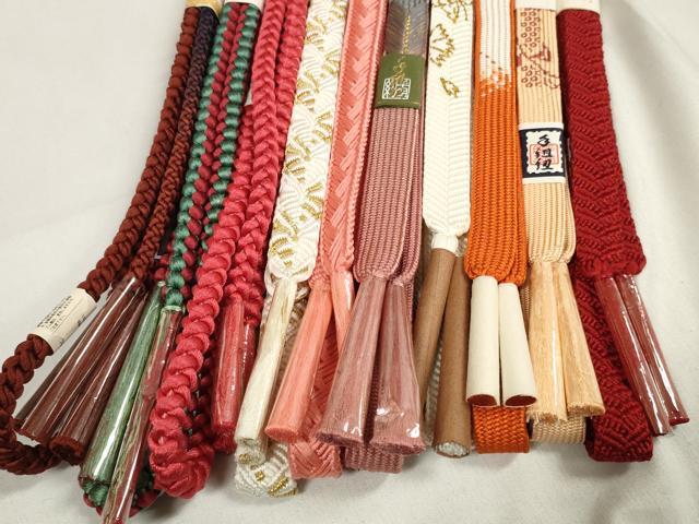 平和屋着物●和装小物 帯締め10本セット 礼装用 組紐 高麗組 笹浪組 金糸 逸品 未使用 DABA7530zzz
