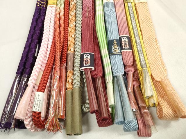 平和屋着物●和装小物 帯締め10本セット 礼装用 組紐 高麗組 笹浪組 金糸 逸品 未使用 DABA7530zzz