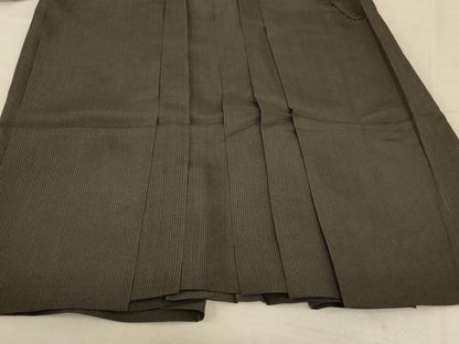 平和屋着物＊夏物 男性 行灯袴 縞 正絹 逸品 AABE7484jd