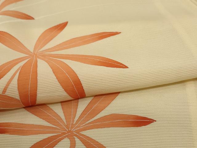平和屋着物＊夏物 訪問着 絽 草葉文 正絹 逸品 AABE7465jd