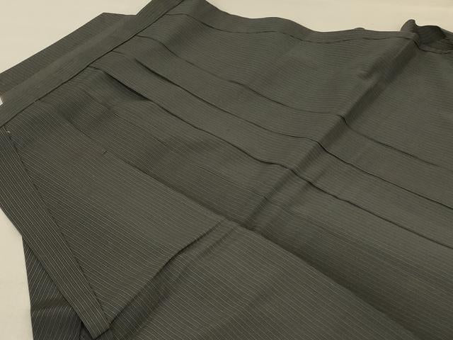 平和屋着物＊夏物 男性 行灯袴 縞 正絹 逸品 AABE7485jd