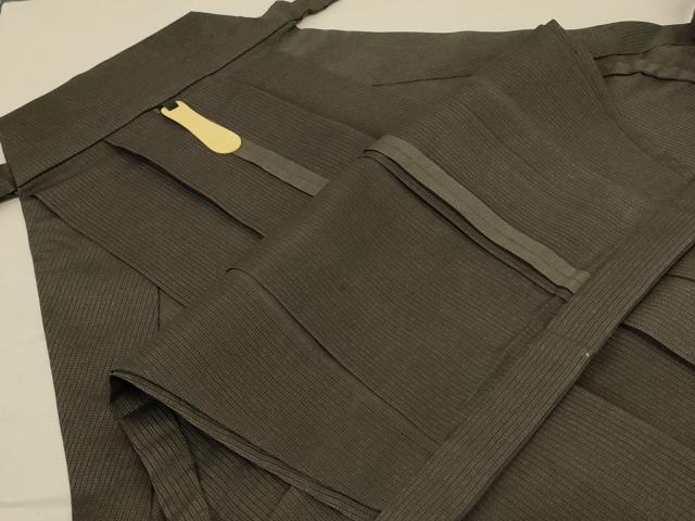 平和屋着物＊夏物 男性 行灯袴 縞 正絹 逸品 AABE7484jd