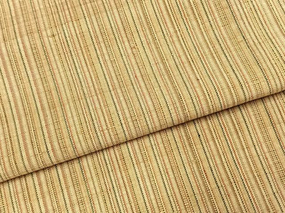 平和屋着物▽極上　紬　単衣　縞　正絹　逸品　AABE5706fy