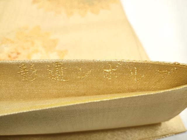 平和屋着物●西陣　紫幸織　六通柄　本袋帯　ブルボン遺影　金糸　正絹　逸品　CABB9252hy