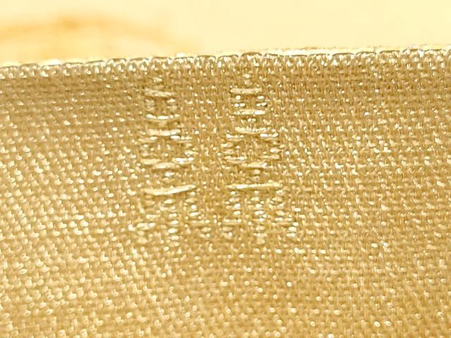平和屋着物●西陣　紫幸織　六通柄　本袋帯　ブルボン遺影　金糸　正絹　逸品　CABB9252hy