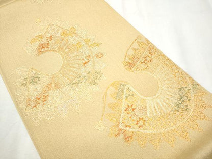 平和屋着物●西陣　紫幸織　六通柄　本袋帯　ブルボン遺影　金糸　正絹　逸品　CABB9252hy