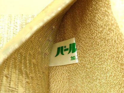 平和屋着物●六通柄袋帯　作家物　翠波　金糸　正絹　逸品　DABA1635ps