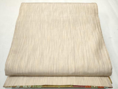 平和屋着物●両面　六通柄袋帯　唐織　松菊桜　金糸　正絹　逸品　CABB9319hy