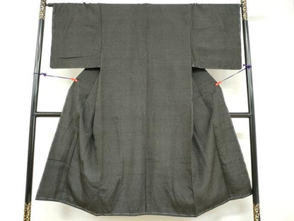 平和屋着物●男性 紬 アンサンブル 抽象文様 正絹 逸品 未使用 DABB0307ud