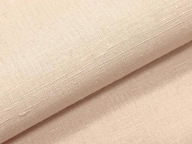 平和屋着物●結城紬　薄桜色　証紙付き　正絹　逸品　CABB0071gh