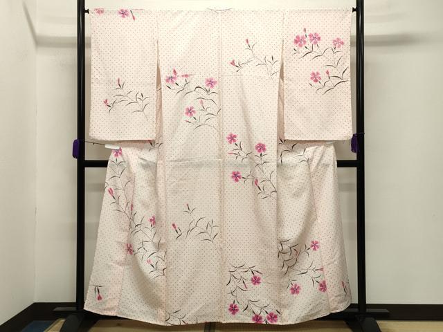平和屋着物＊夏物 訪問着 絽 草花文 正絹 逸品 CABB0131gh