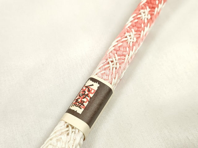 平和屋着物＊夏物　和装小物　帯締め・帯揚げセット　絽　柄絞り　流水文　組紐　逸品　未使用　DABA7543zzz