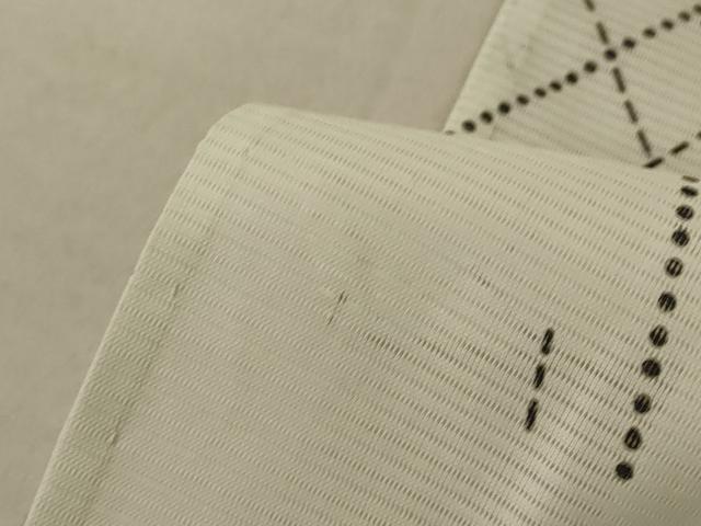 平和屋着物＊夏物 小紋 絽 幾何学文様 洗える着物 AABE8965jd