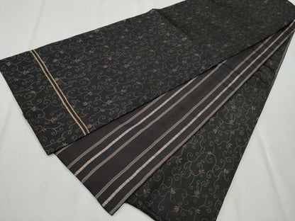 平和屋着物●本場筑前博多織 両面 全通柄 京袋帯 唐草文 献上 正絹 逸品 CABB9349hy