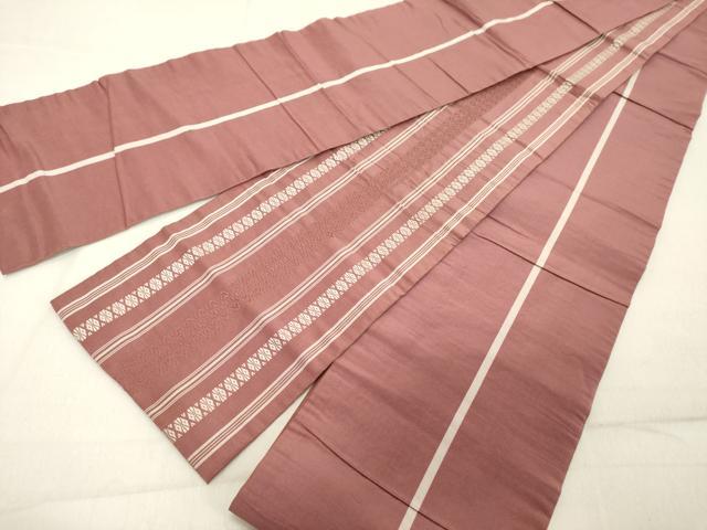 平和屋着物◎本場筑前博多織 半幅帯 献上 正絹 逸品 DABB2301cd