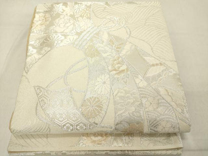 平和屋着物◎全通柄袋帯　美保姿　束ね吉祥文　金銀糸　正絹　逸品　DABB2370cd