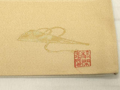 平和屋着物◎全通柄袋帯　美保姿　束ね吉祥文　金銀糸　正絹　逸品　DABB2370cd