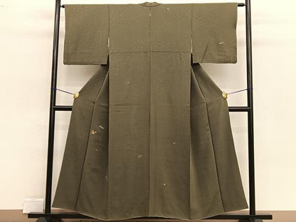 平和屋着物▼訪問着　駒刺繍　束ね熨斗松竹梅　正絹　逸品　BAAW3398hv