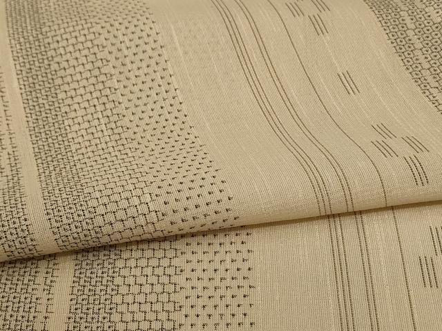 平和屋着物＊夏物 結城紬 夏結城 100亀甲 間道 正絹 逸品 AABE8986jd