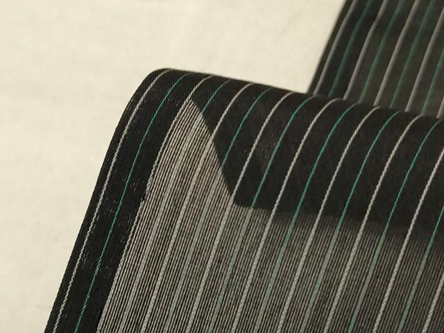 平和屋着物＊夏物 小紋 紗 縞 正絹 逸品 AABE9012jd