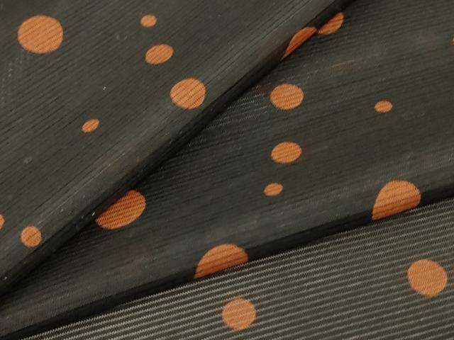 平和屋着物＊夏物 洗える最高級着物 ＜英＞はなぶさ謹製 小紋 絽 丸文 たとう紙付き 洗える着物 AABE8993jd