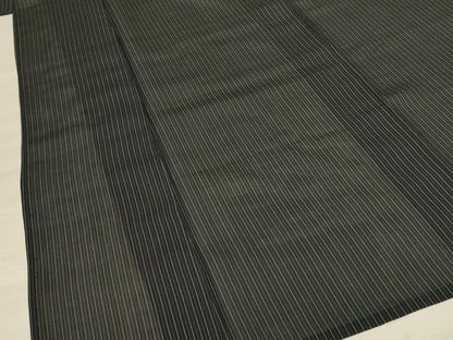 平和屋着物＊夏物 小紋 紗 縞 正絹 逸品 AABE9012jd