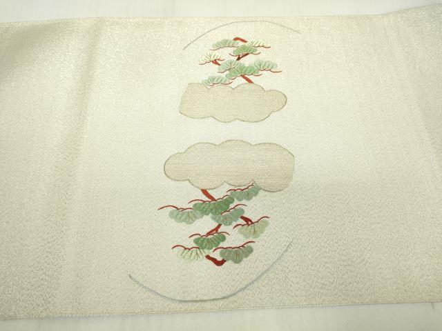 平和屋着物▼綴れ　太鼓柄袋帯　総刺繍　山車　金銀糸　正絹　逸品　DABA4433az