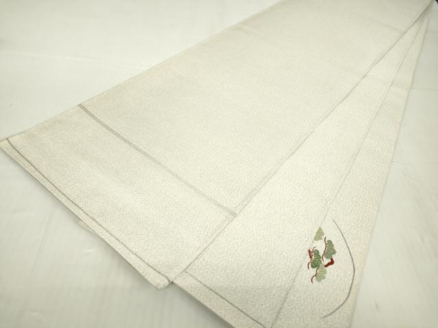 平和屋着物▼綴れ　太鼓柄袋帯　総刺繍　山車　金銀糸　正絹　逸品　DABA4433az