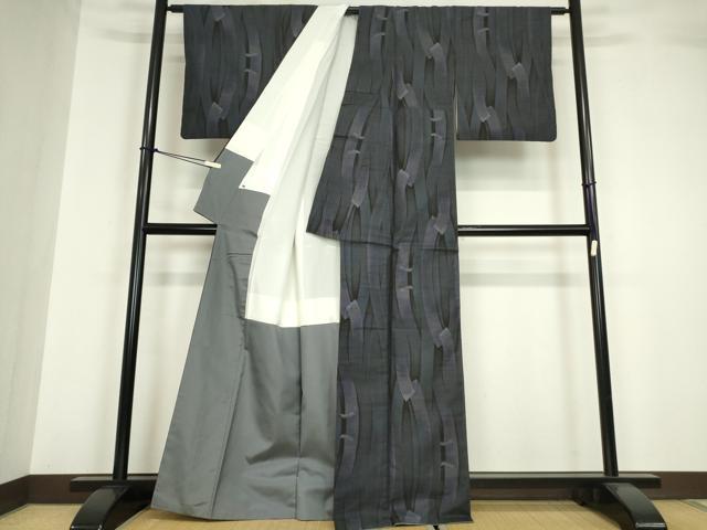 平和屋着物●本場大島紬 9マルキ 蔓帯文 正絹 逸品 DABA4414az