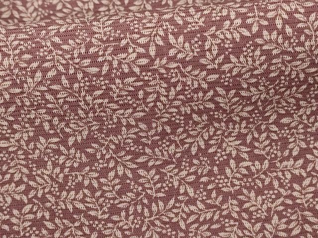 平和屋着物＊夏物 小紋 絽 葉づくし 正絹 逸品 AABE9019jd