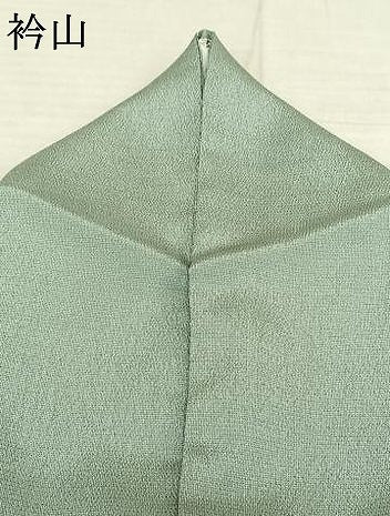平和屋着物●本塩沢　やまだ織　幾何学文様　正絹　逸品　AABF0335fy