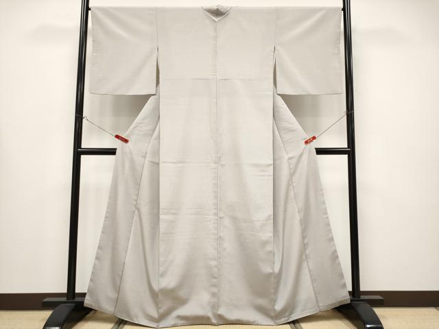 平和屋本店●極上　本塩沢　やまだ織　高橋礼子作　枯野色地　証紙付き　逸品　CYAA5072s6