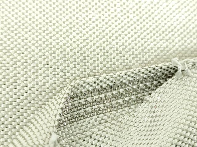 平和屋着物●西陣　川島織物　太鼓柄袋帯　駒刺繍　総刺繍　更紗花鳥文　金銀糸　正絹　逸品　DABA1979ps