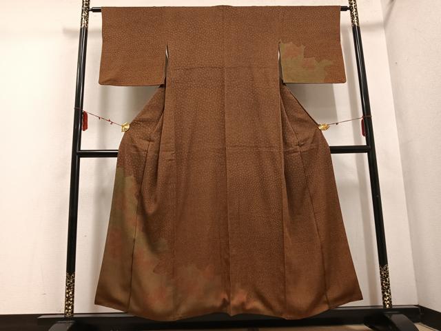 平和屋着物■訪問着 樹林シルエット 正絹 逸品 AABF1702ph