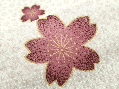 平和屋着物∴夏物 浴衣 綿紅梅 舞桜 伊勢丹扱い 綿 逸品 CABB6557ng